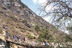 02 Tengboche To Dingboche - Crossing Bridge Over Imja Khola